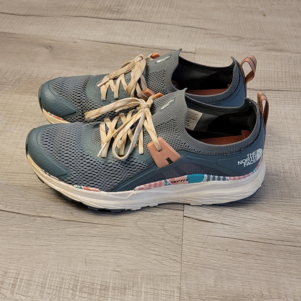 The North Face Blue And Tan Athletic Shoes View 4